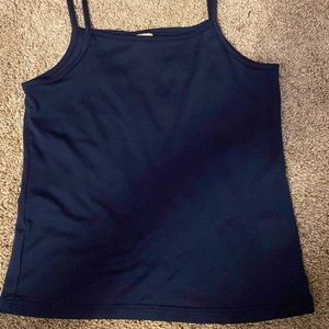 Size 6x spaghetti strap blue tank top